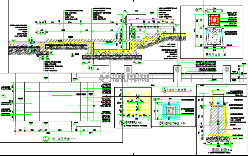 大型地产项目示范区景观施工图