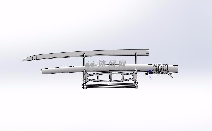 一把武士刀设计模型 - 玩具公仔图纸 - 沐风网