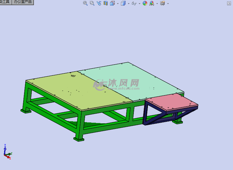 方管焊接工作台 - 工位器具图纸 - 沐风网