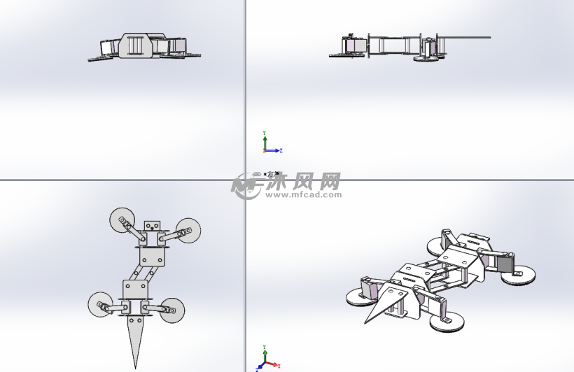 创新仿生壁虎模型 - 机器人模型图纸 - 沐风网