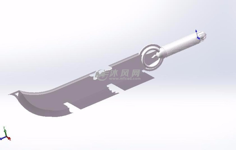 宝刀设计模型建模 - 玩具公仔图纸 - 沐风网