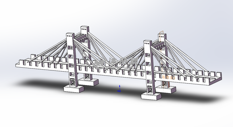 3d打印用钢筋桥梁结构