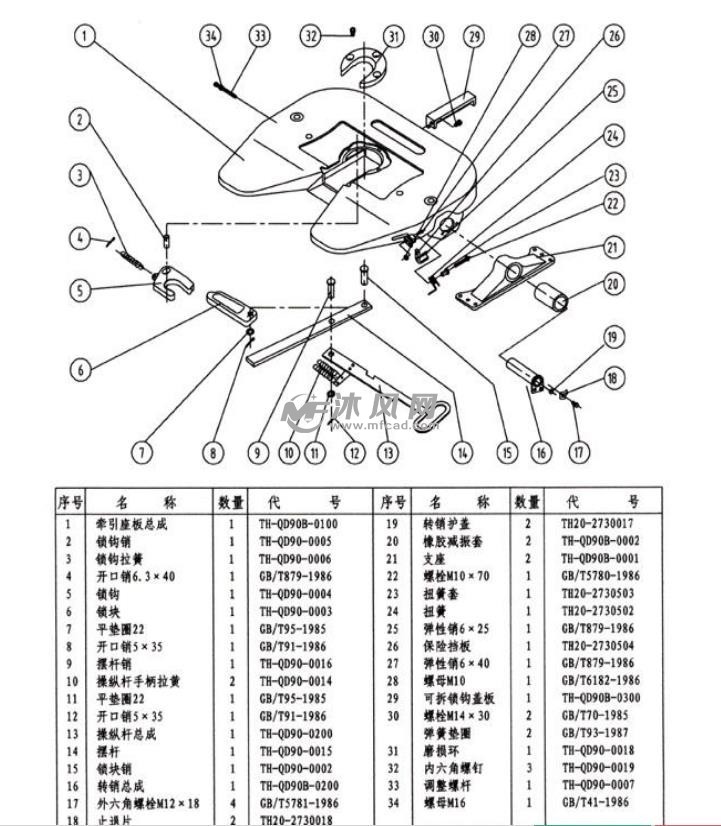 牵引车鞍座模型图