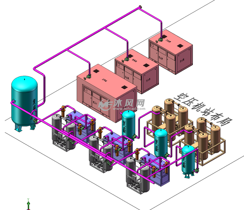 空压机站安装效果图