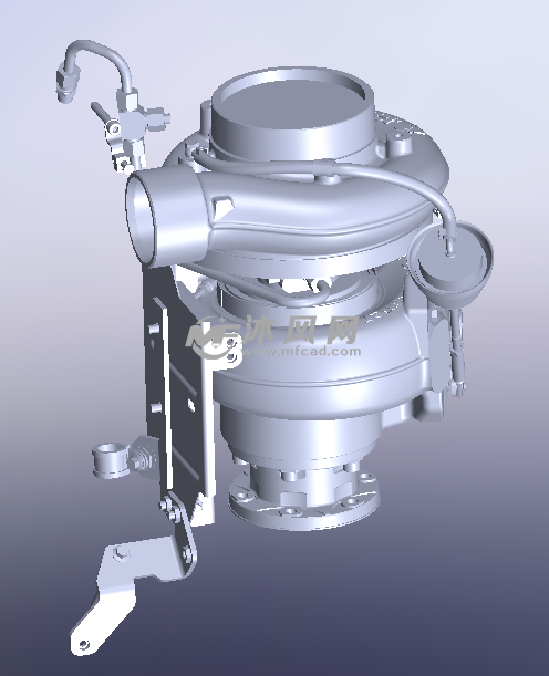 涡轮增压器设计模型图