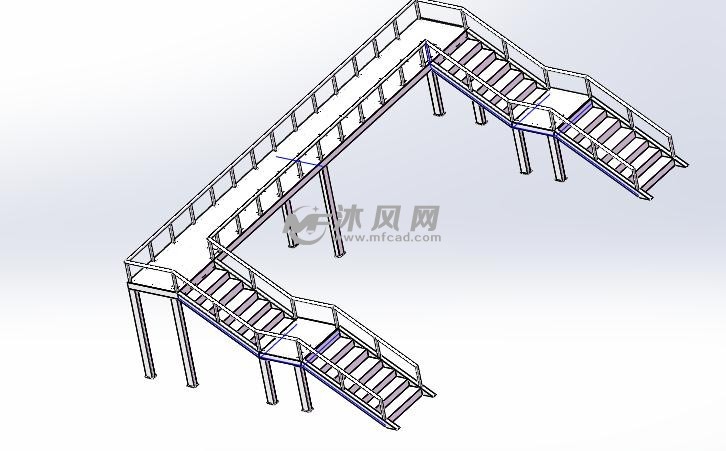 人行天桥模型图