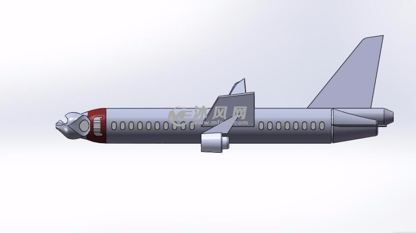民航客机设计模型 - 航空航天图纸 - 沐风网