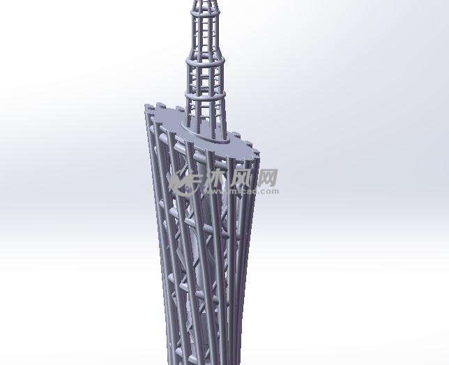 广州塔制作模型