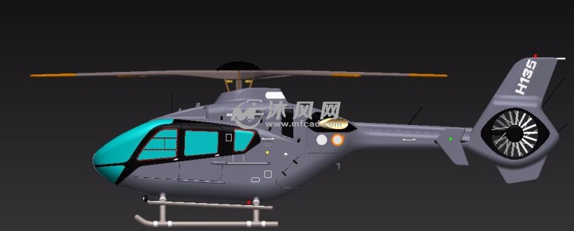 空客直升机h135模型
