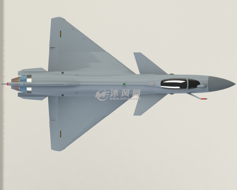 中国空军歼十B战斗机模型