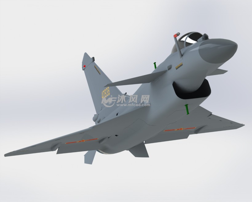 中国空军歼十B战斗机模型