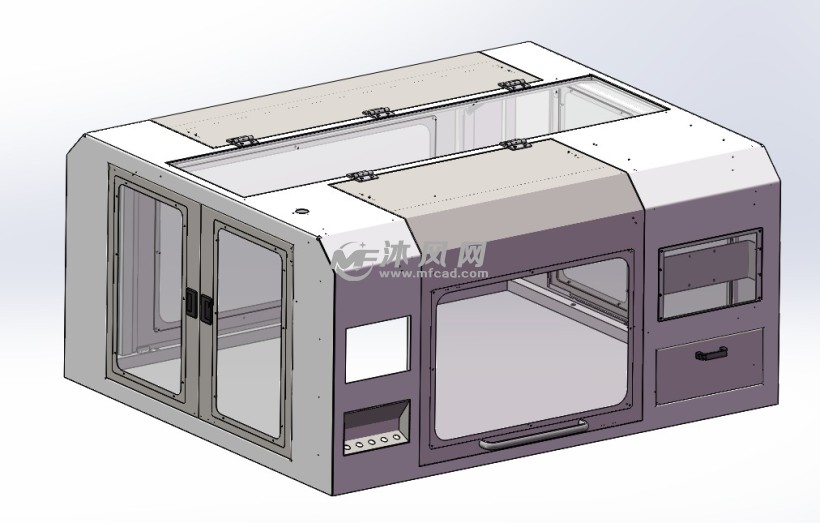 中小型自动化设备钣金罩壳设计