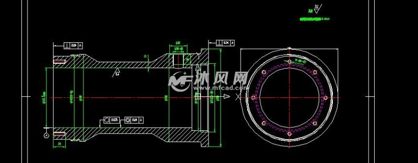 液压油缸总装图以及部分零件图