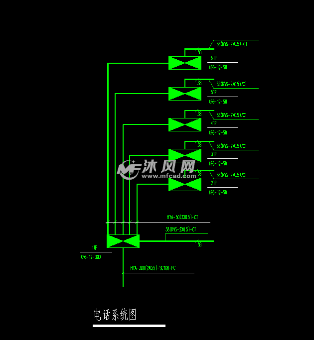 大连某学校学生宿舍电气设计图