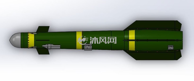 鲨鱼导弹模型 - 军工模型图纸 - 沐风网