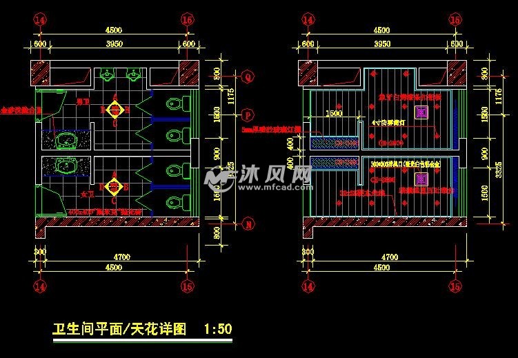 卫生间天花详图