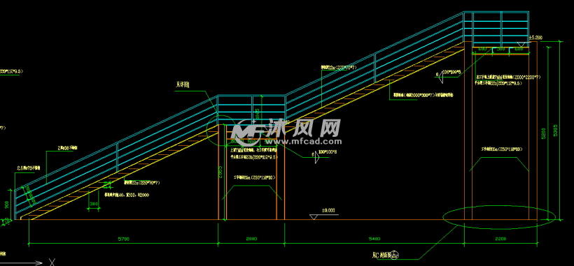 新增室外直跑钢结构消防图纸v图纸楼梯防火门表示图纸方法图片