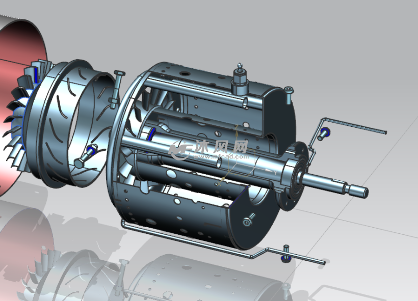涡喷发动机内部结构图