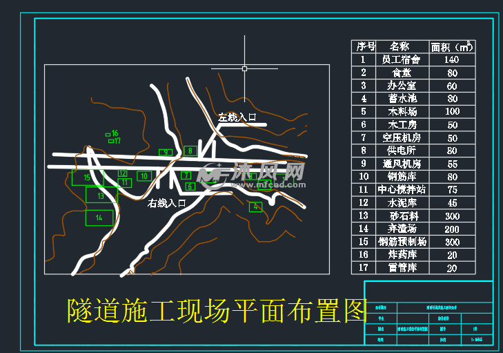 某隧道结构与施工组织设计