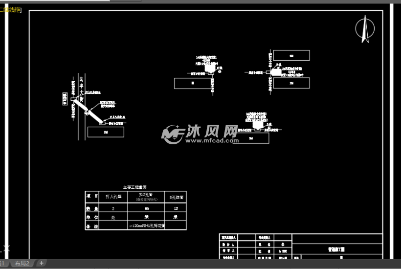 小区光纤及管道分布图 - 管道图纸 - 沐风网