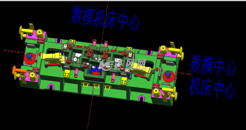 op30侧冲孔汽车模具 - 冲压模具图纸 - 沐风网