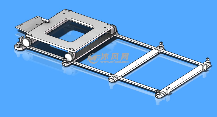 导轨小车三维图模型