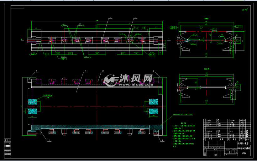 sgz630/220型刮板输送机图纸