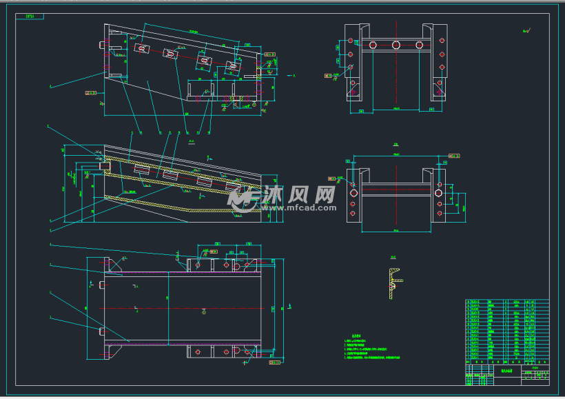 sgz630-220中双链型刮板输送机图纸