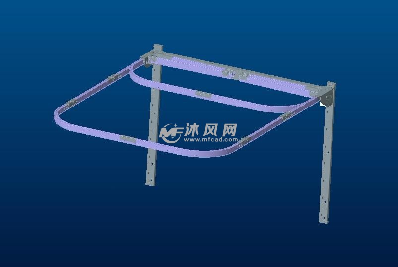 双电机驱动可伸缩可升降式蚊帐骨架