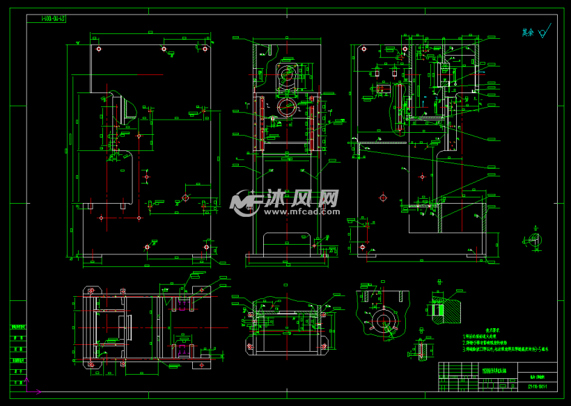 jh21-110开式单点压力机图纸