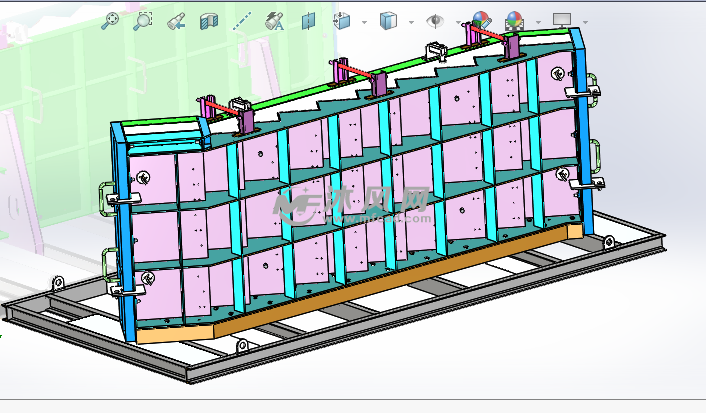 楼梯pc构建模具图 - 建筑模型图纸 - 沐风网