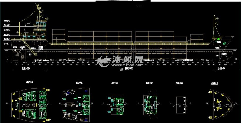 5000dtw散货船总布置图