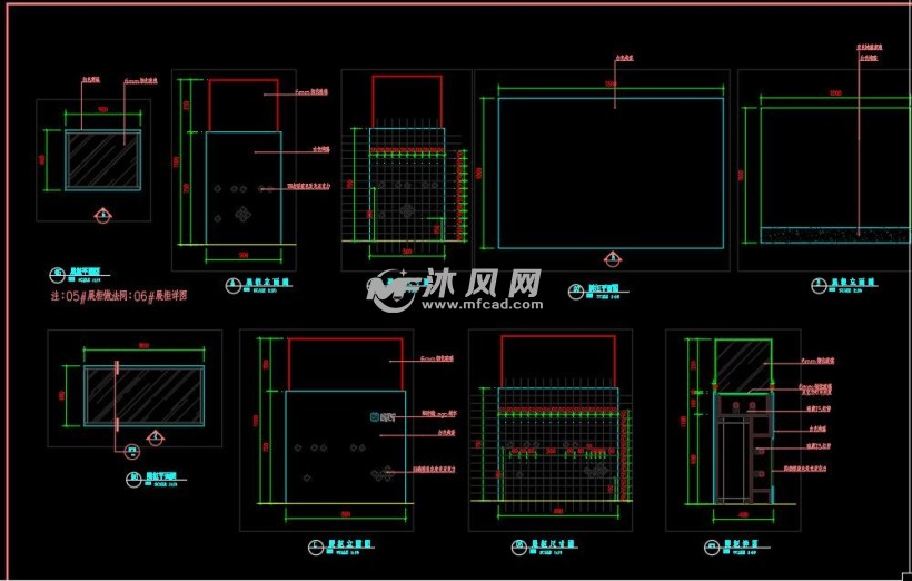 展示柜尺寸图