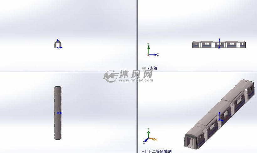 火车车厢设计模型图