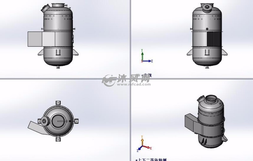 降膜分离器三视图