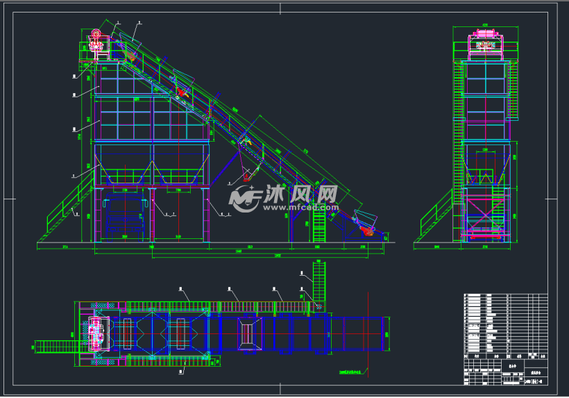 4000型沥青混合料搅拌站图纸