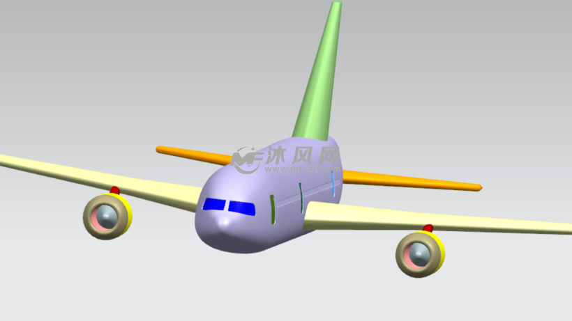 民航客机ug模型 - 航空航天图纸 - 沐风网