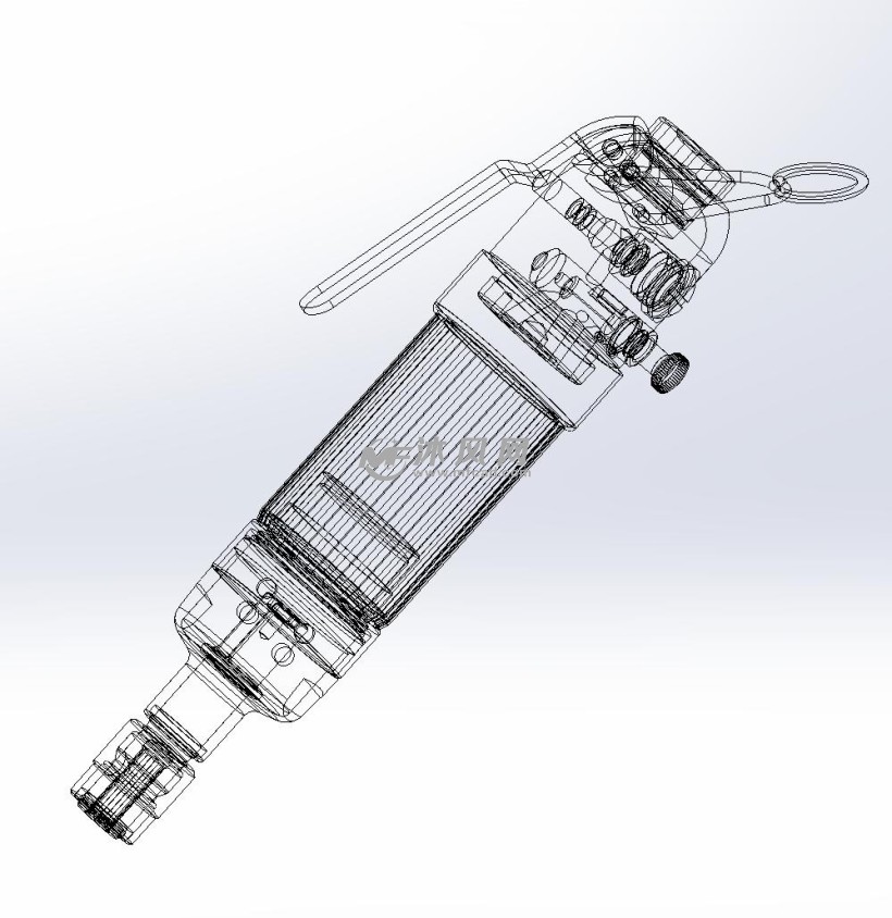 直柄式气动拧紧扳手 - 手动工具图纸 - 沐风网