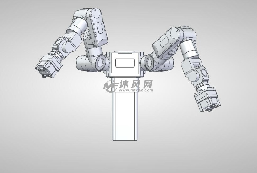 双臂机器人设计模型