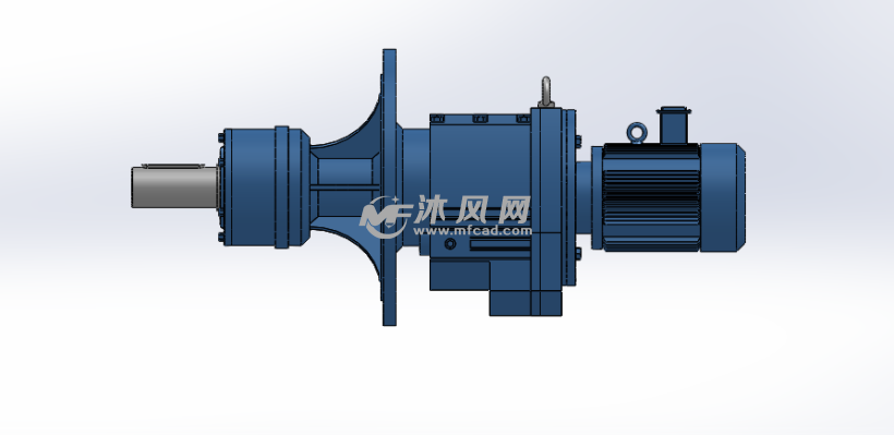 8种rm107法兰安装斜齿轮减速机 - 零部件模型图纸