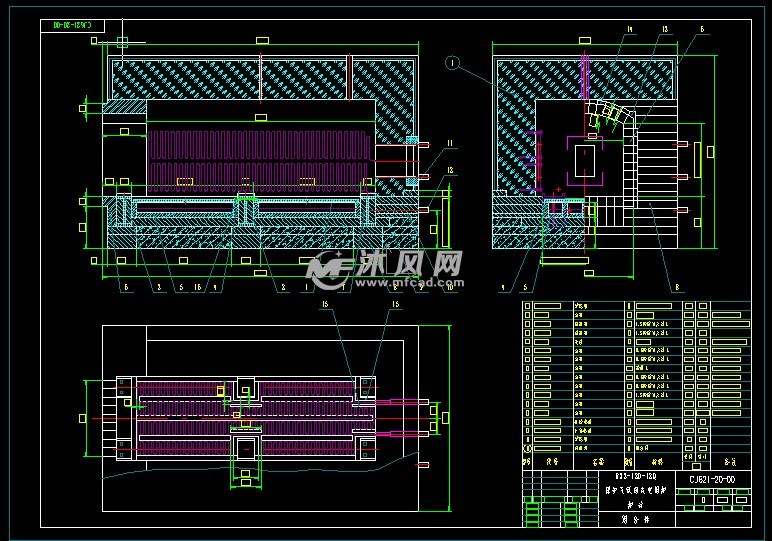 rx3-120-12q保护气氛箱式电阻炉 - 换热压力容器图纸