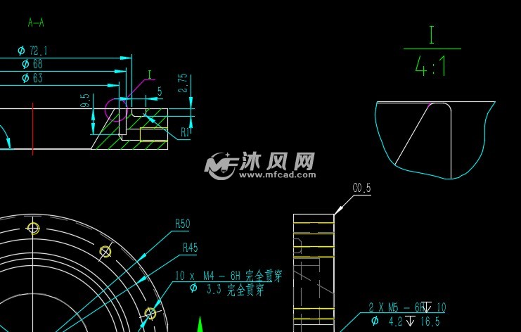 环形风刀设计图纸