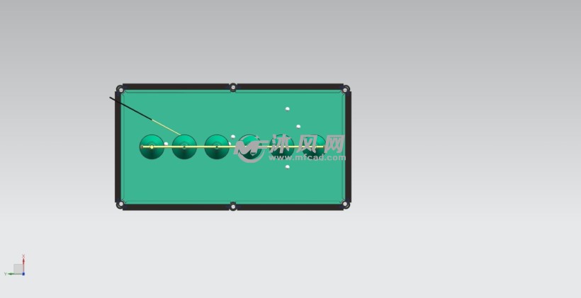 台球桌模型图