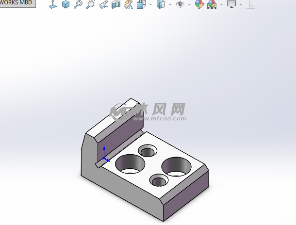 气门摇臂轴支座铣对刀块