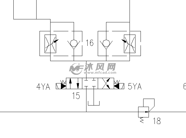 双液压缸液压系统线路图