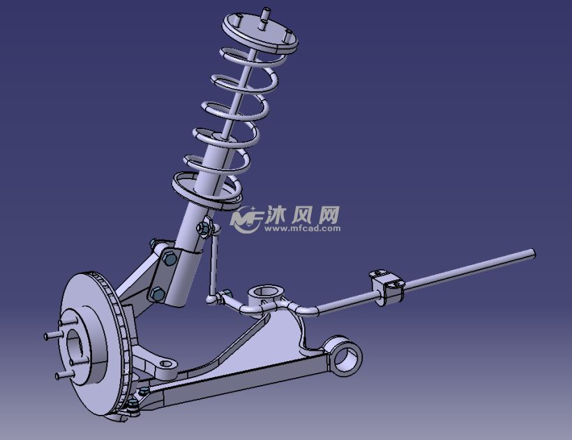 麦弗逊悬架模型图