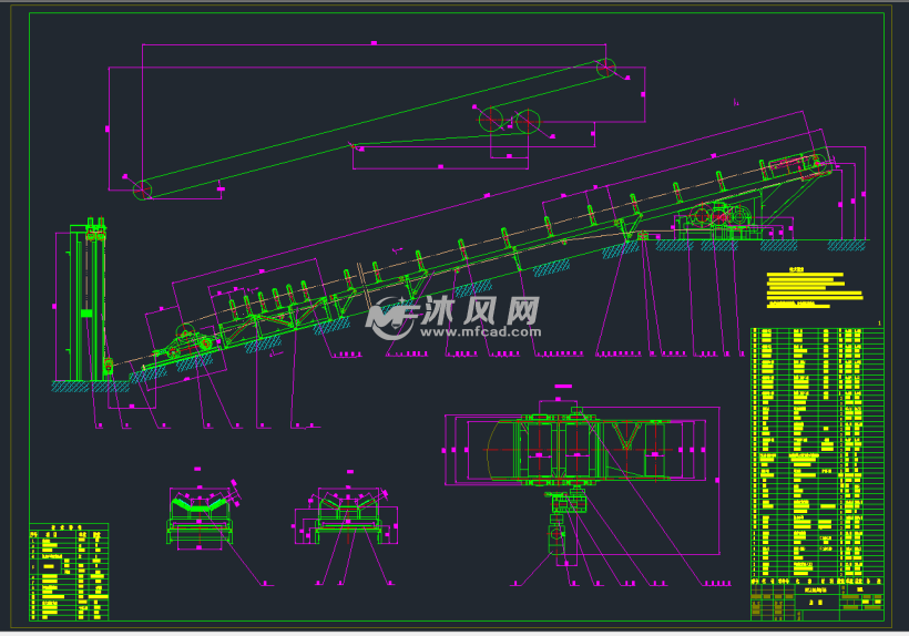 dtl120/60/55带式输送机图纸