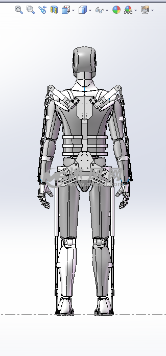人体外骨骼模型 - 机器人模型图纸 - 沐风网