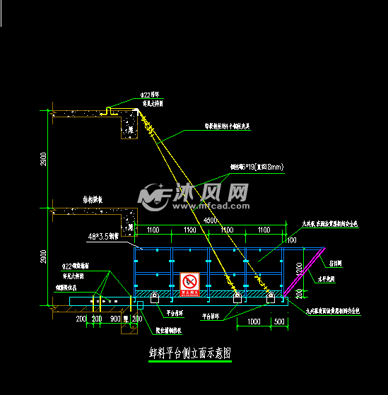 卸料平台大样图