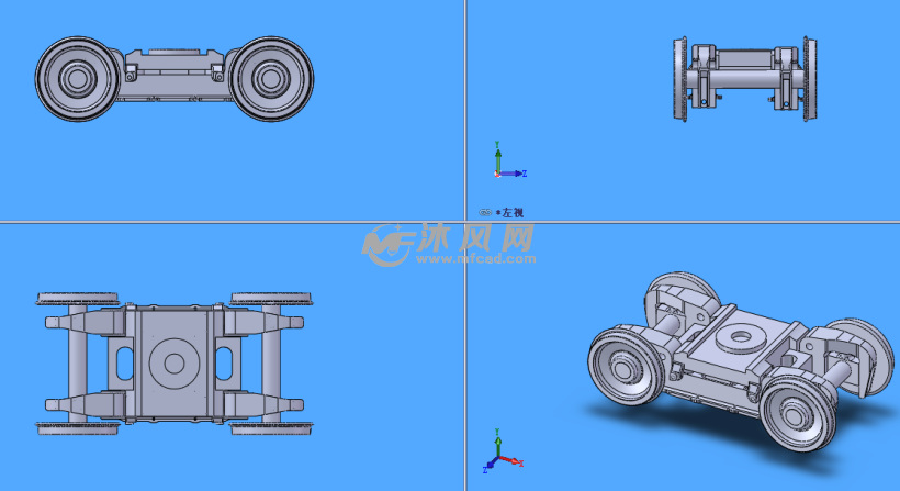 轨道小车体模型